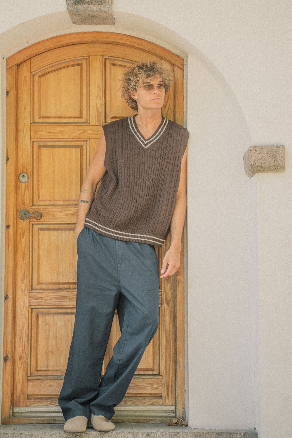 Baggy Hørbukser Navy | Skagen-clothing.dk